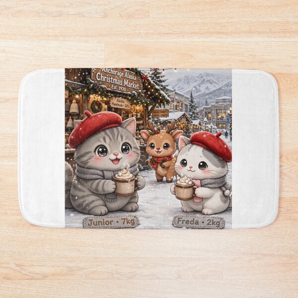 Item preview, Junior and Freda Anchorage Christmas Market - Cute Cats Hot Cocoa designed and sold by MAISON SYLVIE.