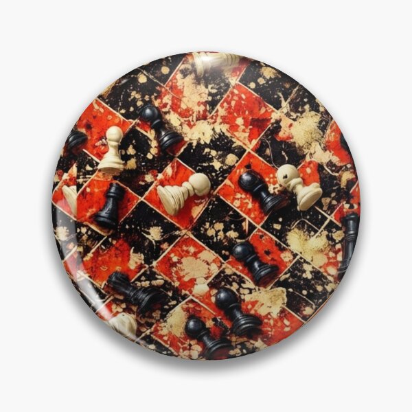 Item preview, Chessboard Strategy and Splatter Mixed Media Art designed and sold by THE SPLATTERED HAUS BY SAGE BANKS.