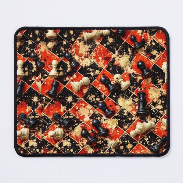 Item preview, Chessboard Strategy and Splatter Mixed Media Art designed and sold by THE SPLATTERED HAUS BY SAGE BANKS.