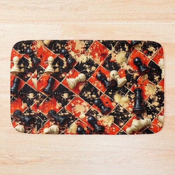 Item preview, Chessboard Strategy and Splatter Mixed Media Art designed and sold by THE SPLATTERED HAUS BY SAGE BANKS.