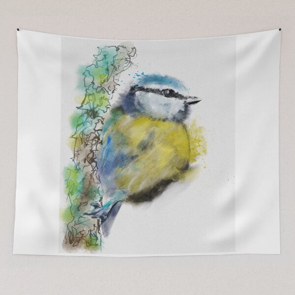 Item preview, Blue Tit on Ivy designed and sold by BranzalArt.