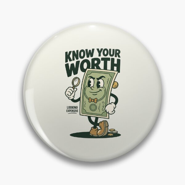 Item preview, Know Your Worth Money Mascot designed and sold by HoopeStylee.
