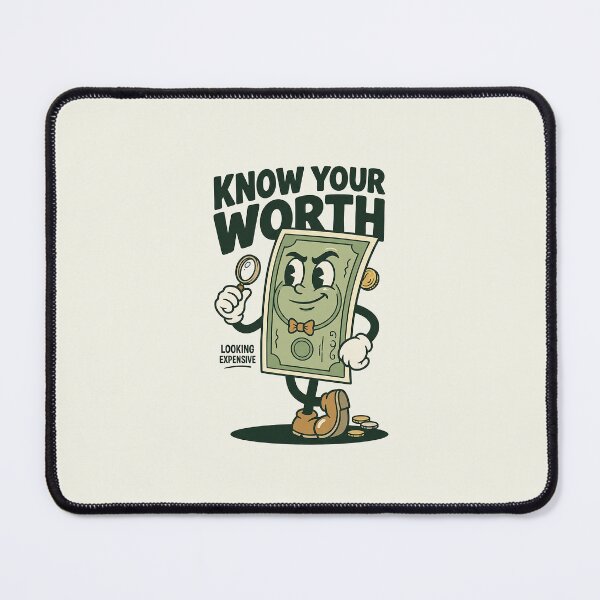 Item preview, Know Your Worth Money Mascot designed and sold by HoopeStylee.