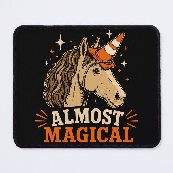 Item preview, Almost Magical Funny Horse Unicorn Humor designed and sold by Izanmie.