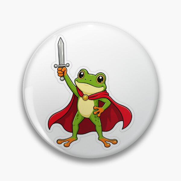 Item preview, Huzzah Frog Knight - Medieval Meme designed and sold by Aspecthub.