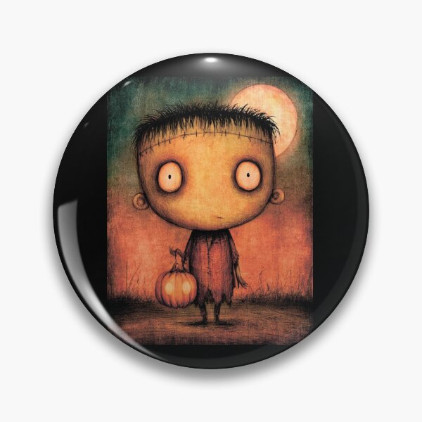 Artikelvorschau, Frankensteins Monster und der Mond. Halloween. entworfen und verkauft von MagelliShop.