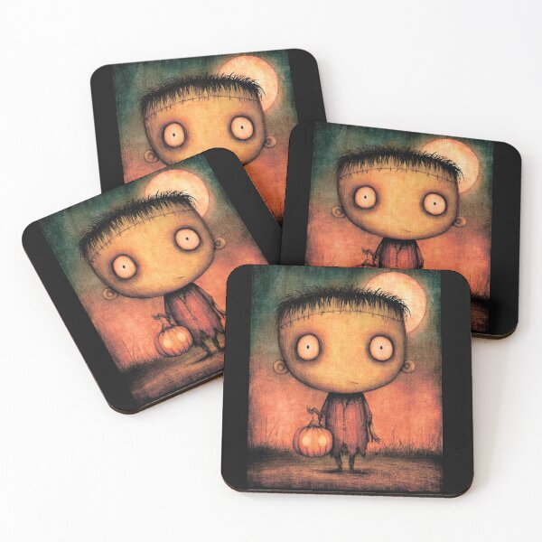 Item preview, Frankenstein's Monster and the Moon. Halloween. designed and sold by MagelliShop.