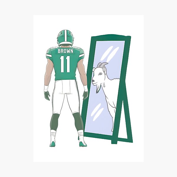 Item preview, Aj Brown Mirror Goat Shirt – Philadelphia Eagles Football Fan Apparel PERFECT GIFT FOR YOU AND FRIENDS designed and sold by MarcodeJonge.