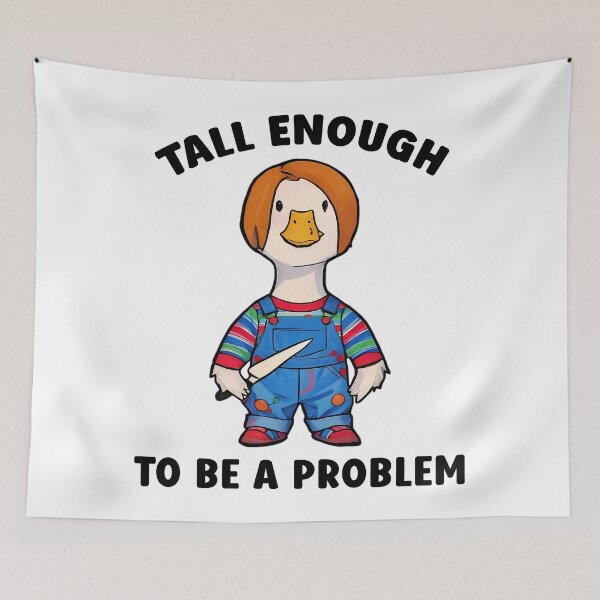 Item preview, Tall Enough To Be A Problem - Funny Halloween Horror Goose Meme designed and sold by Mado Shop.