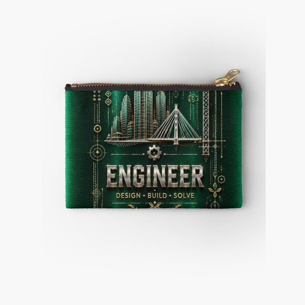 Item preview, Female Engineer Emerald Green Metallic – Premium Engineering Design designed and sold by HO•Designs.
