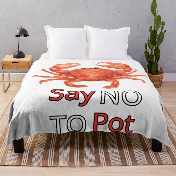 Item preview, Say No To Pot Funny Crab Designe designed and sold by AMCreatix.