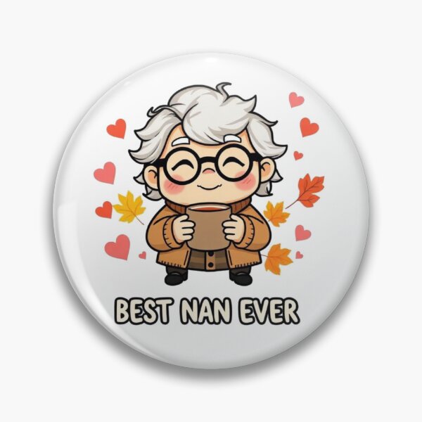 Item preview, Best Nan Ever Cute Grandma Sticker | Cozy Autumn Nan Gift Design designed and sold by HOODYBUDSTYLES.