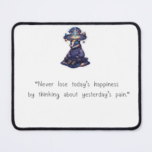 Item preview, Mental health healing quote cute badger designed and sold by Nuchareeshop.