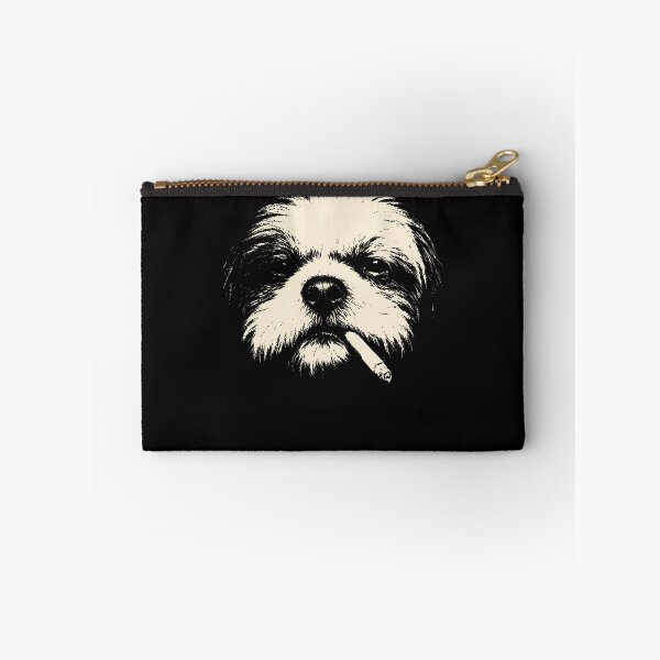Item preview, Smoking Shih Tzu Vintage Funny Dog Portrait Humor designed and sold by ripgoatclothing.