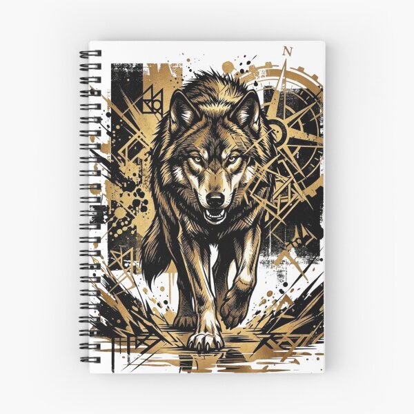 Artikelvorschau, Golden Instincts Vector Wolf entworfen und verkauft von GabeMountainArt.