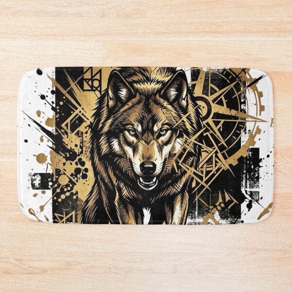 Artikelvorschau, Golden Instincts Vector Wolf entworfen und verkauft von GabeMountainArt.