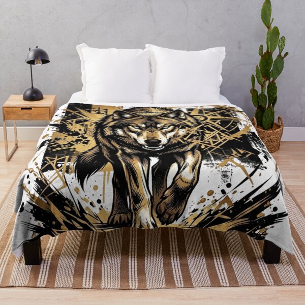 Item preview, Golden Instincts Vector Wolf designed and sold by GabeMountainArt.