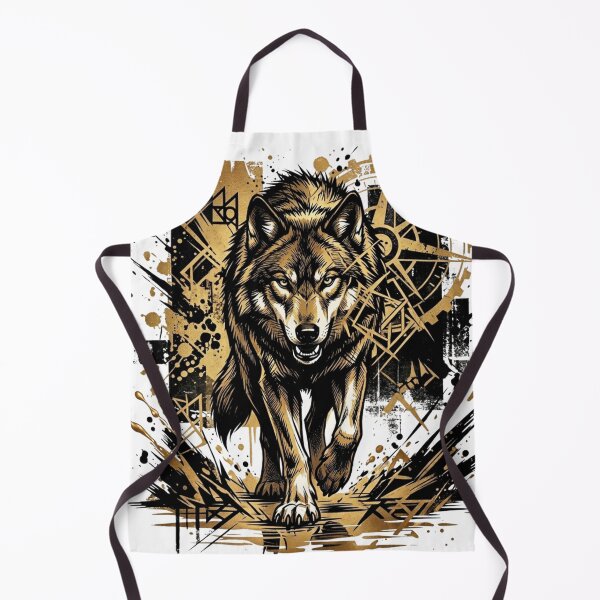 Artikelvorschau, Golden Instincts Vector Wolf entworfen und verkauft von GabeMountainArt.