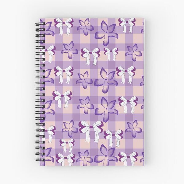 Item preview, Purple floral ribbon plaid pattern  designed and sold by Designova10.