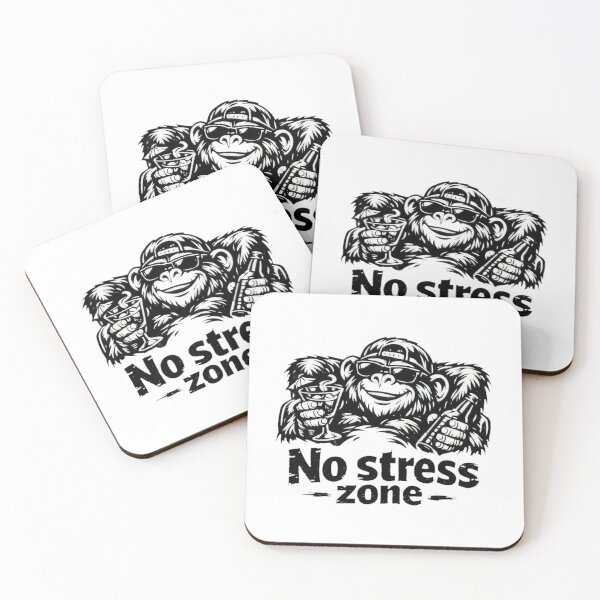 Item preview, No Stress Zone – Chill Gorilla Cartoon Design designed and sold by Cabrasco.