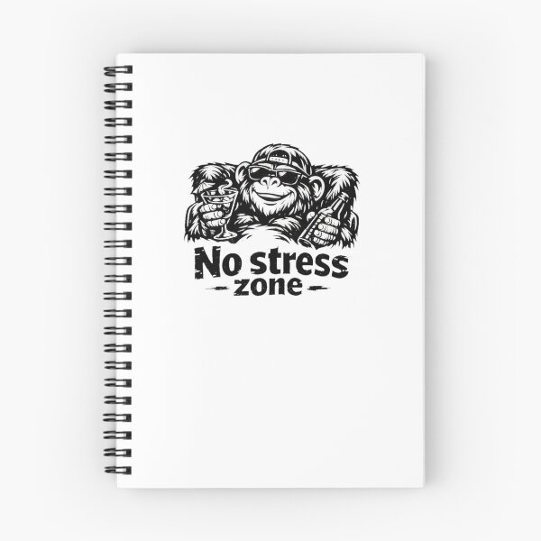 Item preview, No Stress Zone – Chill Gorilla Cartoon Design designed and sold by Cabrasco.