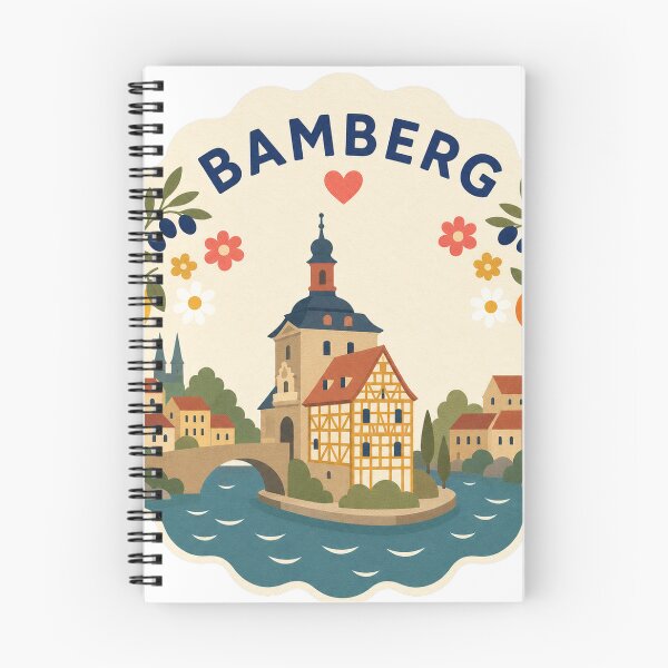 Item preview, Bamberg Germany Travel Souvenir Modern Folk Art designed and sold by VisualArtsOasis.