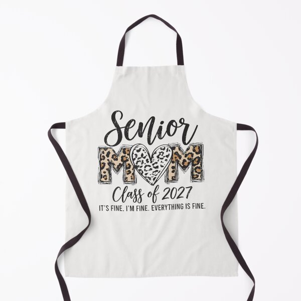 Item preview, I'm Fine Everything Is Fine Leopard Senior Mom Class Of 2027 designed and sold by ripgoatclothing.