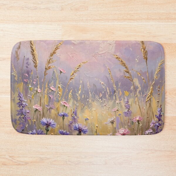 Item preview, Moonlit Wildflower Meadow - Full Moon And Purple Wildflowers designed and sold by Jozefin's Studio.