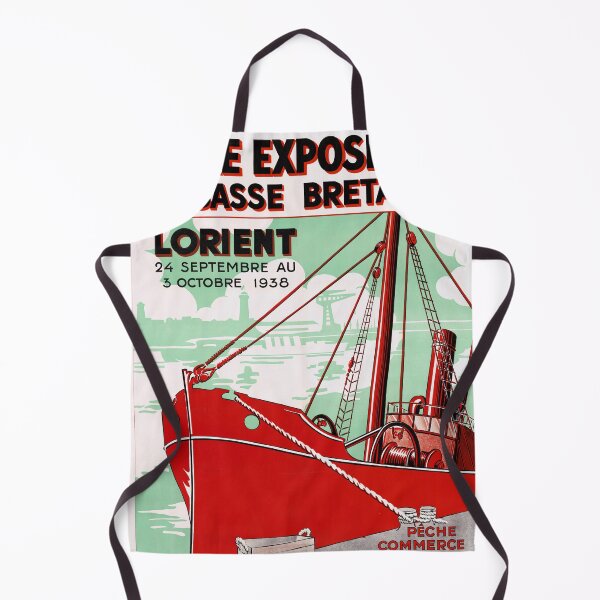 Item preview, Vintage Art Deco Poster | Foire Exposition de Basse Bretagne 1938 | Lorient France | Bold Colors & Typography | Maritime Theme designed and sold by artofuniverse.