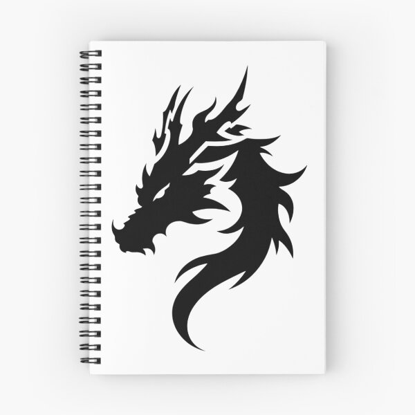 Item preview, Large Black Dragon Silhouette Tribal Tattoo Art designed and sold by The Last Emperor Saga - Store.