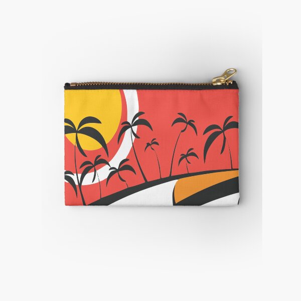 Item preview, Retro Tropical Sunset with Stylized Palm Trees and Vibrant Colors" designed and sold by Johnnies.