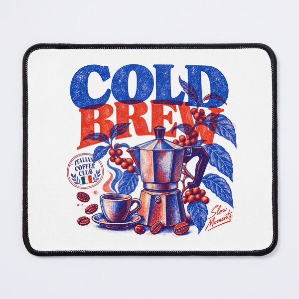Item preview, Cold Brew Vintage Moka Pot Risograph Overprint Art designed and sold by Mdozet.