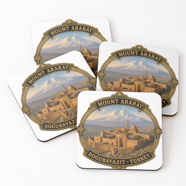 Item preview, Mount Ararat Ishak Pasha Palace Vintage Travel Badge Sticker | Doğubayazıt Turkey Souvenir designed and sold by DreamPaw Studio.