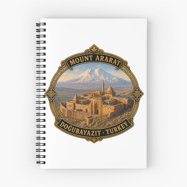 Item preview, Mount Ararat Ishak Pasha Palace Vintage Travel Badge Sticker | Doğubayazıt Turkey Souvenir designed and sold by DreamPaw Studio.
