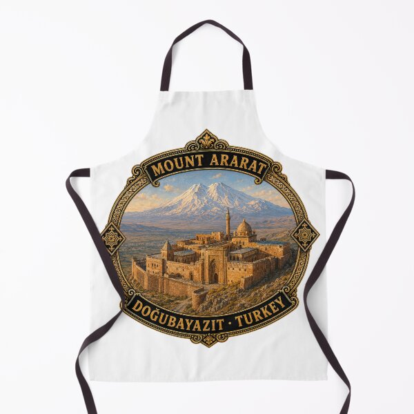 Item preview, Mount Ararat Ishak Pasha Palace Vintage Travel Badge Sticker | Doğubayazıt Turkey Souvenir designed and sold by DreamPaw Studio.