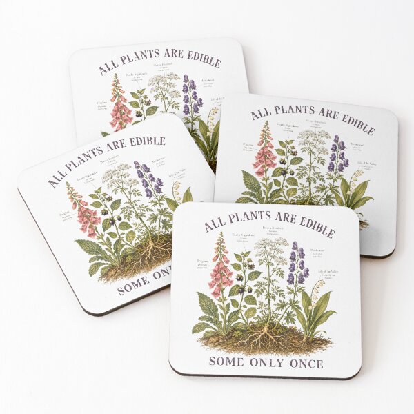 Item preview, All Plants Are Edible Some Only Once Funny Botany Gardening designed and sold by ripgoatclothing.