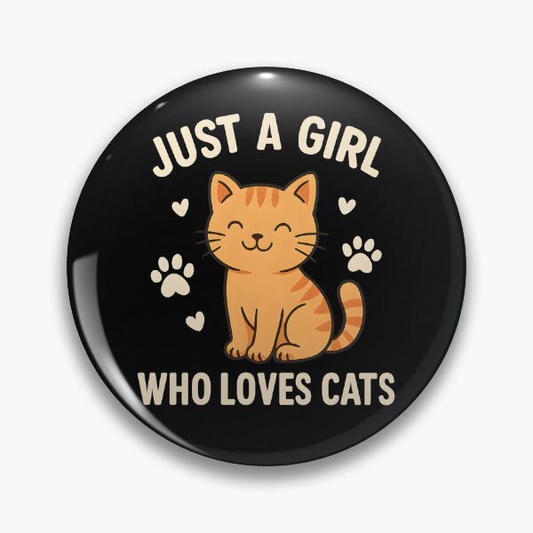 Item preview, Just A Girl Who Loves Cats Cute Orange Tabby Mom Retro designed and sold by Photo-Sphere101.
