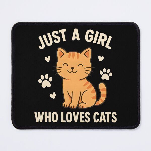 Item preview, Just A Girl Who Loves Cats Cute Orange Tabby Mom Retro designed and sold by Photo-Sphere101.