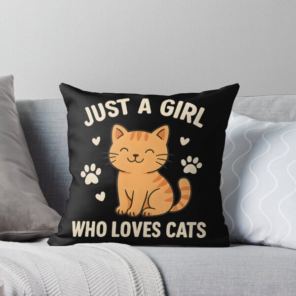 Item preview, Just A Girl Who Loves Cats Cute Orange Tabby Mom Retro designed and sold by Photo-Sphere101.