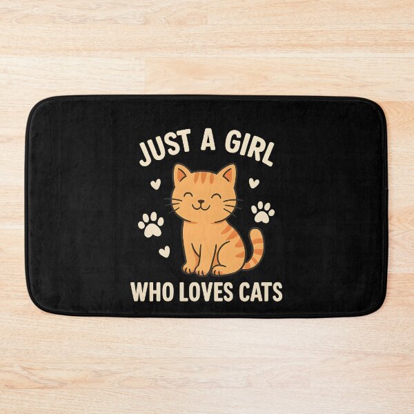 Item preview, Just A Girl Who Loves Cats Cute Orange Tabby Mom Retro designed and sold by Photo-Sphere101.
