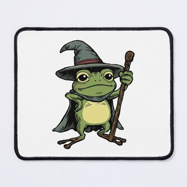 Item preview, Huzzah Frog Wizard - Cute Medieval DND Fantasy designed and sold by Aspecthub.