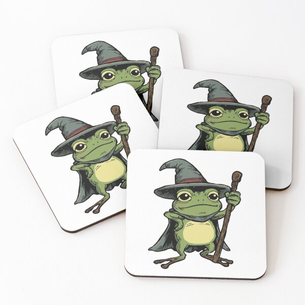 Item preview, Huzzah Frog Wizard - Cute Medieval DND Fantasy designed and sold by Aspecthub.