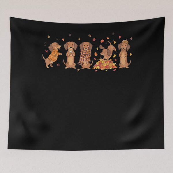 Item preview, Cute Dachshund Fall Cozy Autumn Doxie Dog Wiener Owner designed and sold by ripgoatclothing.