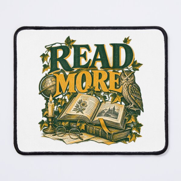 Item preview, Read More Dark Academia Vintage Book Owl Overprint Art designed and sold by Mdozet.