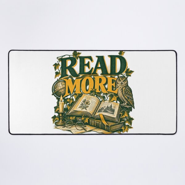 Item preview, Read More Dark Academia Vintage Book Owl Overprint Art designed and sold by Mdozet.
