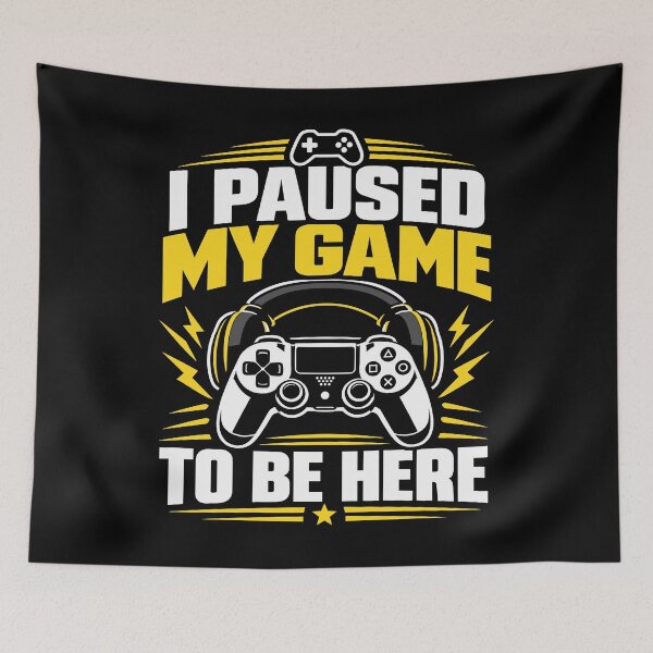 Item preview, I Paused My Game To Be Here, Funny Gamer T-Shirt, Gaming Humor designed and sold by mraihan.