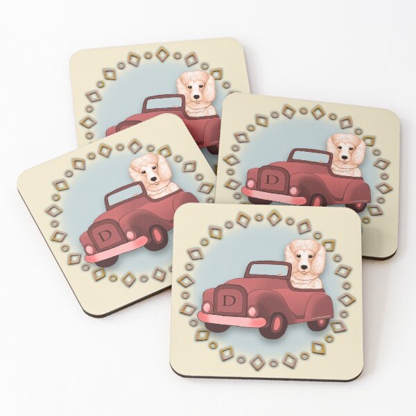 Item preview, Peach Poddle Dog Driving Car designed and sold by artmuvz.