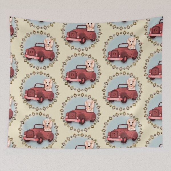 Item preview, Peach Poddle Dog Driving Car designed and sold by artmuvz.