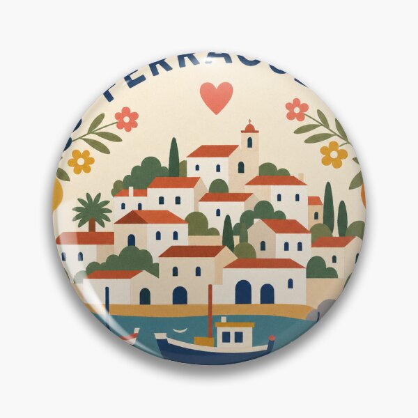 Item preview, Ferragudo Portugal Travel Souvenir Modern Folk Art designed and sold by VisualArtsOasis.