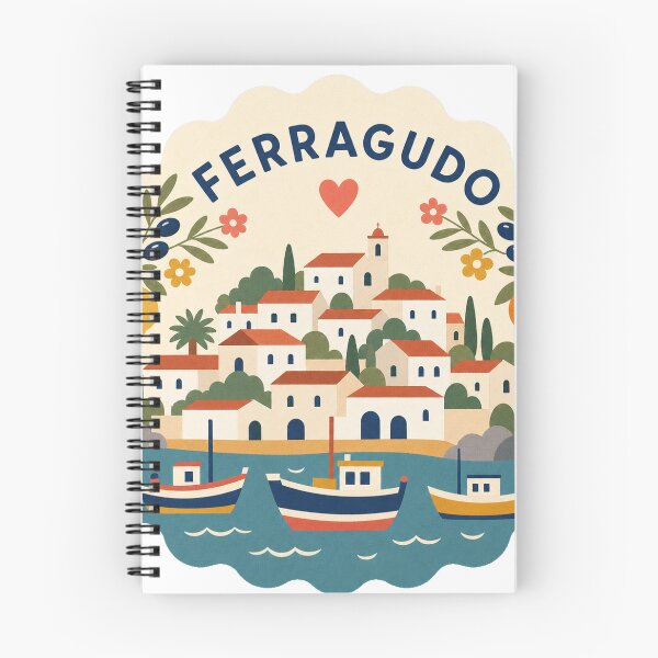 Item preview, Ferragudo Portugal Travel Souvenir Modern Folk Art designed and sold by VisualArtsOasis.